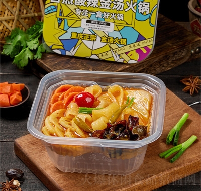 絲米達(dá)方便速食酸辣金湯自熱火鍋