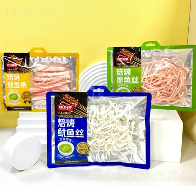 百氏兄弟魚干魚絲海產品休閑食品烘烤魷魚絲