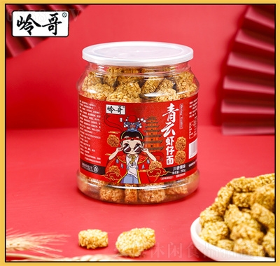 嶺哥拉面丸子280g蝦仔面干脆面休閑網紅零食代理