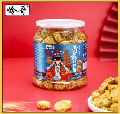 嶺哥拉面丸子280g蝦仔面干脆面休閑網紅零食招商