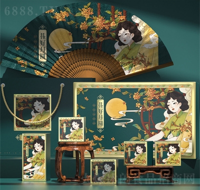 都琦中秋月餅月國潮風零