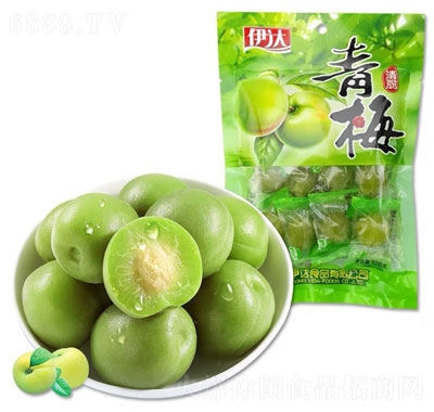 伊達清脆青梅梅子話梅酸梅蜜餞果干辦公室小零食爽脆新鮮酸爽