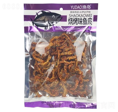 伊達(dá)100g燒烤味魚皮休閑追劇零食
