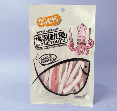 伊達45g烤制魷魚（條）休閑辦公室零食