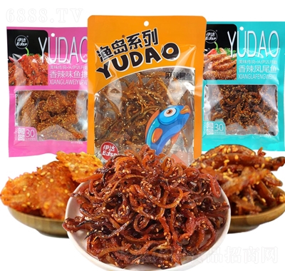 伊達香辣鰻魚絲解饞甜辣蜜汁海味即食小魚干香辣鳳尾魚魚排
