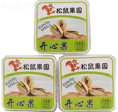 松鼠果園開心果200g盒裝堅(jiān)果干果炒貨網(wǎng)紅休閑零食