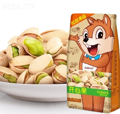 松鼠果園鹽焗開心果堅(jiān)果炒貨干果零食