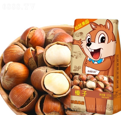 松鼠果園榛子120g休閑追劇零食