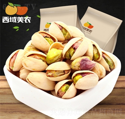 西域美農(nóng)鹽焗開心果新疆干果堅(jiān)果零食