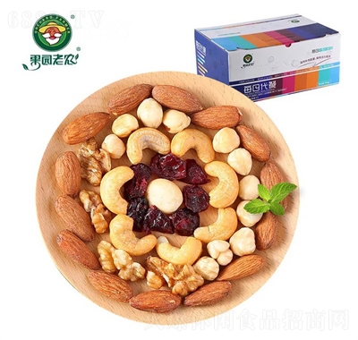 果園老農(nóng)900g禮盒混裝每日?qǐng)?jiān)果零食果干休閑食品招商