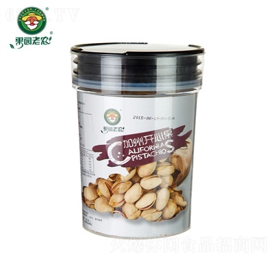 果園老農(nóng)罐裝開心果網(wǎng)紅休閑零食堅(jiān)果炒貨招商400g