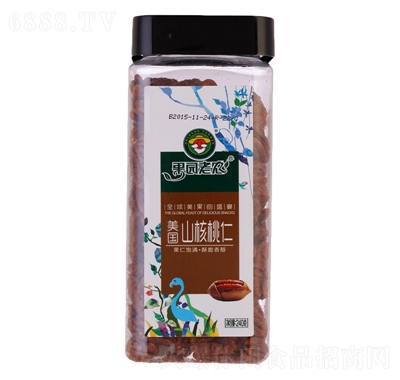 果園老農(nóng)美國(guó)山核桃仁罐裝果仁炒貨零食小吃食品批發(fā)