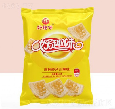 好趣味高鈣蝦片川辣味休閑零食