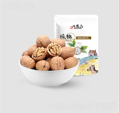 味臻品休閑食品年貨零食核桃500g
