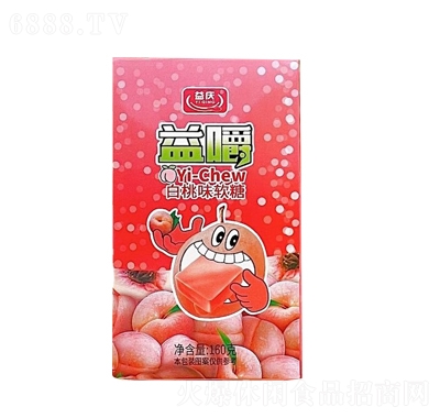 益慶益嚼奶軟糖白桃味休