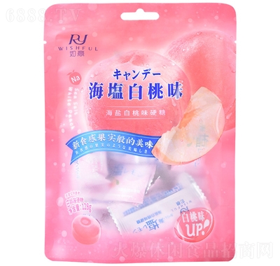 如意糖果白桃果汁硬糖袋