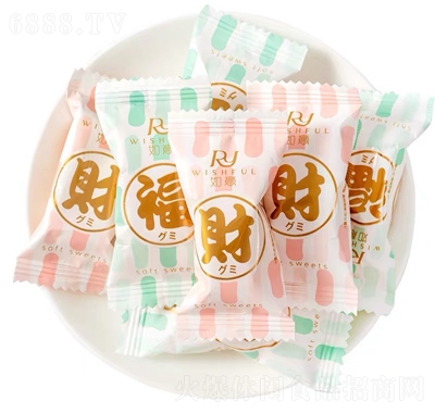 如意糖果蘭色福氣軟糖休