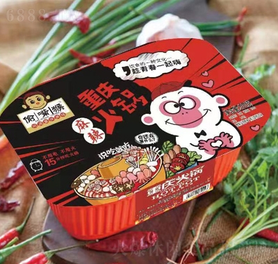 偷嘴猴方便食品懶人代餐網紅速食自熱火鍋重慶麻辣火鍋