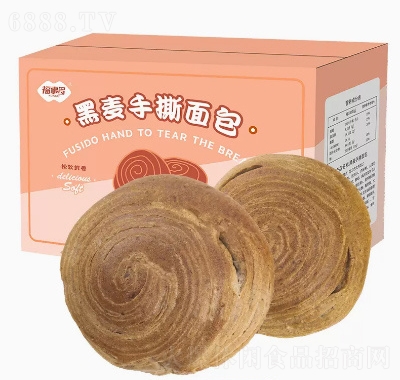 福事多黑麥手撕吐司面包即食整箱零食營養(yǎng)代餐飽腹食品