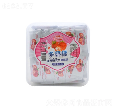 益慶軟糖多奶糖草莓味5
