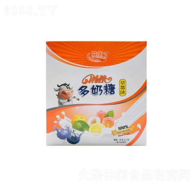 益慶軟糖多奶糖草莓味盒