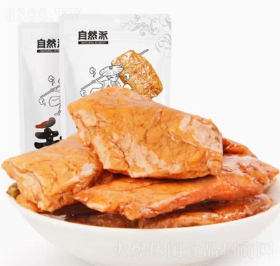 自然派手撕素肉200g素肉豆干香辣豆腐干休閑面筋零食休閑小吃