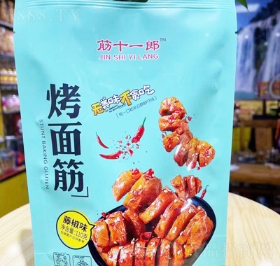 筋十一郎烤面筋藤椒味110克
