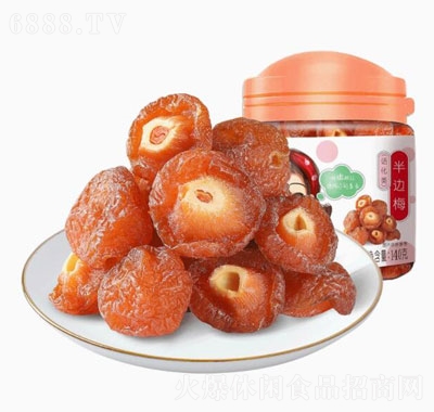 華味亨半邊梅140g罐半李加應(yīng)子李子干話梅子零食蜜餞果脯