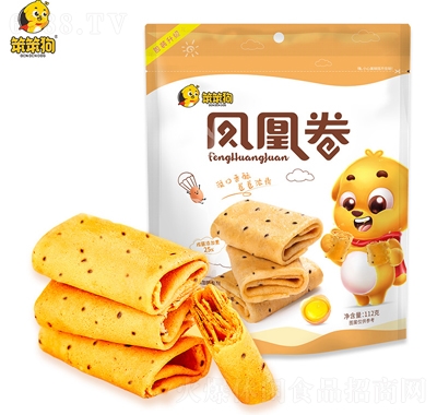 笨笨狗鳳凰卷糕點112克休閑零食