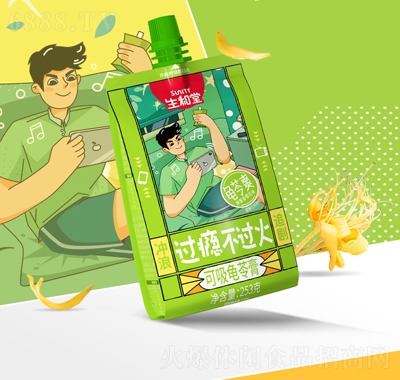 生和堂吸吸龜苓膏零食蜂蜜金銀花味休閑食品