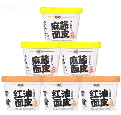 麗星非油炸面皮涼皮免煮紅油麻醬各3桶