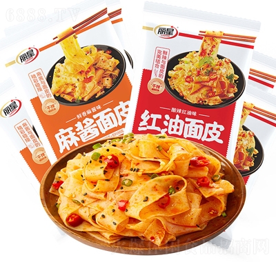 麗星紅油面皮非油炸面餅搟面皮涼皮重慶小面方便面泡面夜宵速食