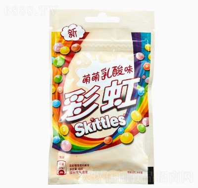 彩虹糖乳酸味網紅小零食口氣清新糖果45克