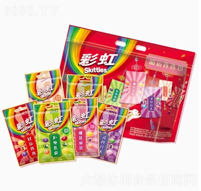 彩虹糖散裝個性糖果兒童宅家小零食送女友大禮包