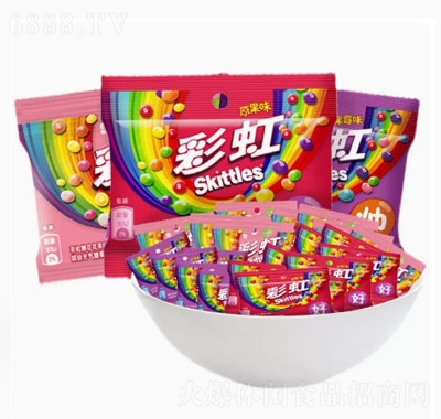 彩虹糖糖果婚慶結婚喜糖糖果零食兒童