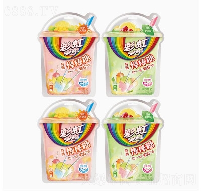 彩虹糖特調棒棒糖多口味裝新品兒童日常休閑小零食網紅水果味喜糖