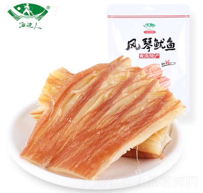 海邊人碳烤魷魚片100g風(fēng)琴魷魚零食