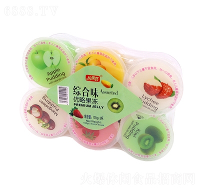約果薈果凍優酪布丁混合