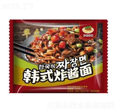 華眾韓式炸醬面方便面速食食品