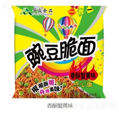 華眾香酥蟹黃味方便面速食食品