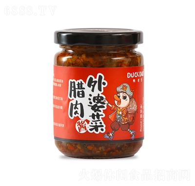 鴨老豆下飯菜拌飯醬四川外婆菜辣椒醬下飯醬拌面泡菜蘿卜干臘肉外婆菜