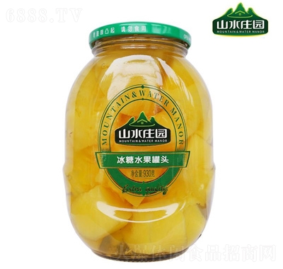山水莊園冰糖水果罐頭930克
