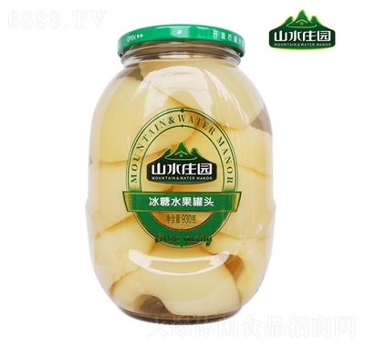 山水莊園冰糖桃水果罐頭930