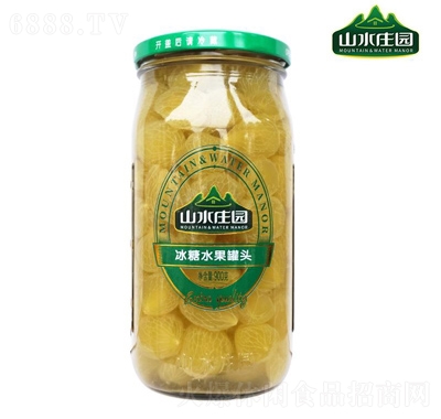 山水莊園水果罐頭900克