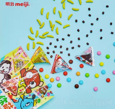 明治meiji迷你三角包小糖果家庭裝150g