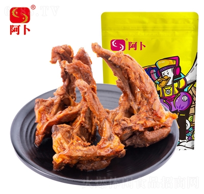 阿卜精武鴨鎖骨250g鹵味香麻辣鴨鎖骨鴨架散裝休閑零食