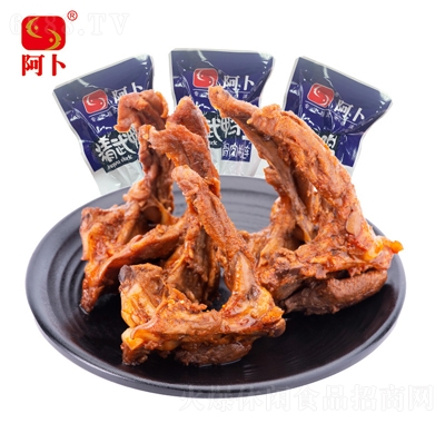 阿卜精武鴨鎖骨鹵味香麻辣鴨鎖骨散裝休閑零食