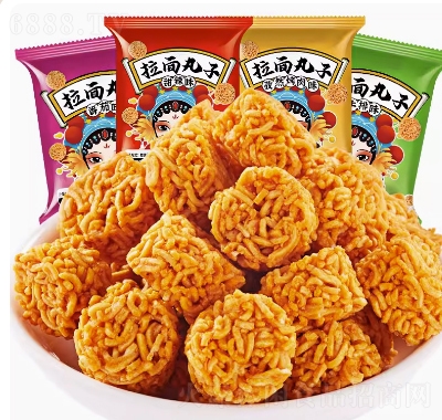 比比贊拉面丸子干吃干脆面解饞小零食小吃貨休閑食品