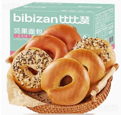 比比贊貝果全麥面包整箱早餐代餐