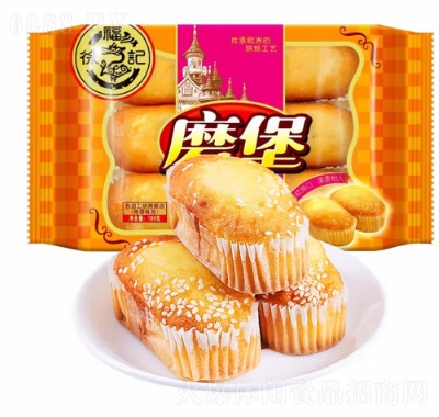 徐福記磨堡歐式傳統(tǒng)蛋糕面包零食芝麻味營(yíng)養(yǎng)早餐點(diǎn)